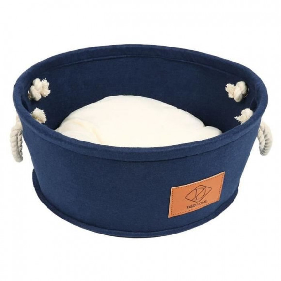 Europet Bernina Tonneau En Feutre D+d Et Chien - Bleu - Pour Chat