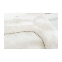 Trixie Lit Nelli Contour De Chat - 70 X 60 Cm - Blanc Et Taupe - Pour Chien