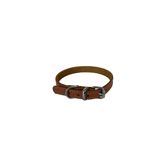 Yago Collier En Cuir Souple Et Reglable Pour Grand Chien, Taille L 43-54 Cm, Coloris Marron
