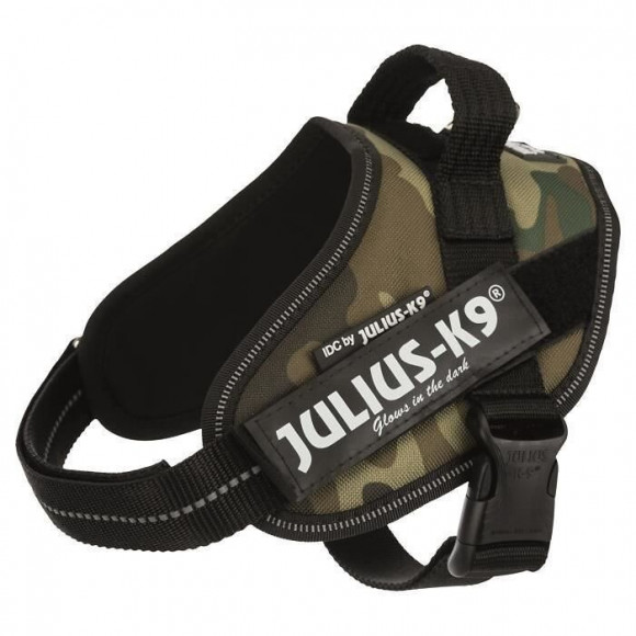 Julius K9 Harnais Power Idc Mini-mini-s : 40-53 Cm - 22 Mm - Camouflage - Pour Chien