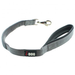 I Dog Laisse Confort - L 60 Cm - Noir Et Gris - Pour Chien