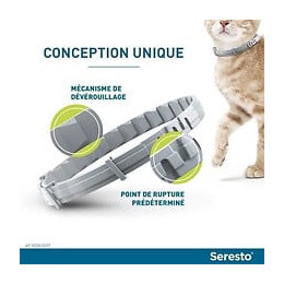Seresto Chat - Collier Anti-puces Et Anti-tiques Pour Chats - 2 Colliers