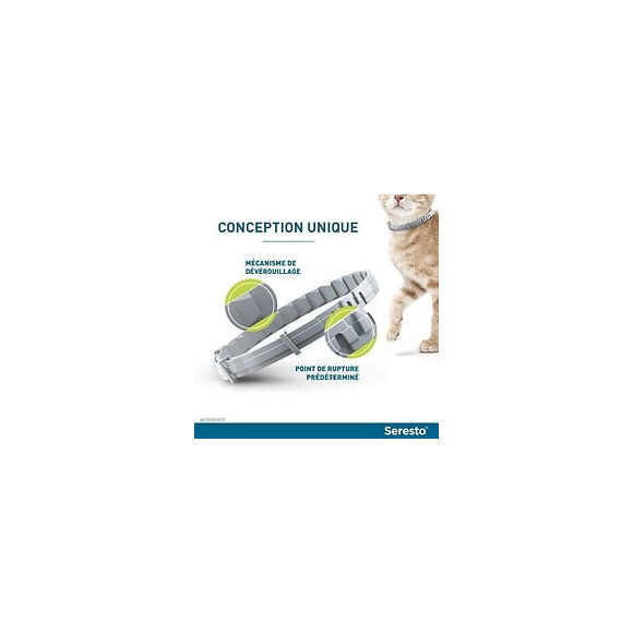 Seresto Chat - Collier Anti-puces Et Anti-tiques Pour Chats - 2 Colliers