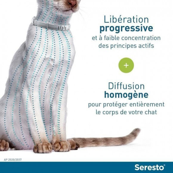 Seresto Chat - Collier Anti-puces Et Anti-tiques Pour Chats - 2 Colliers