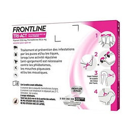 Frontline Tri-act Chien - 2-5kg - 3 Pipettes