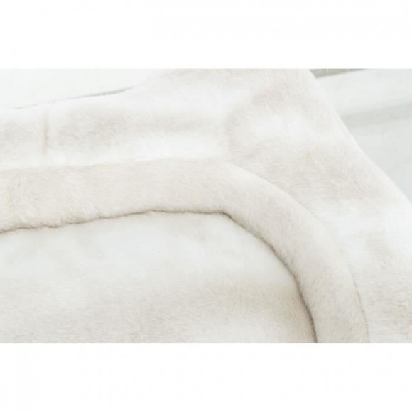 Trixie Lit Nelli Contour De Chat - 70 X 60 Cm - Blanc Et Taupe - Pour Chien