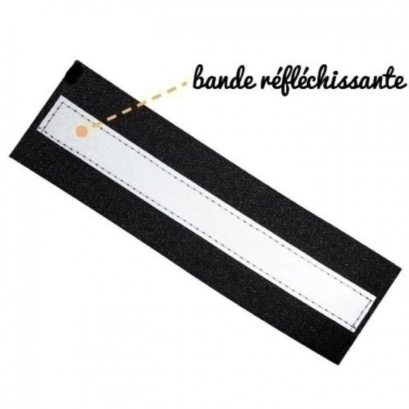 Paire De 2 Logos 11x3cm A Bande Reflechissante