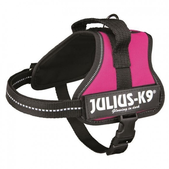 Harnais Power Julius-k9 - Mini-mini - S : 40-53 Cm-22 Mm - Fuchsia - Pour Chien