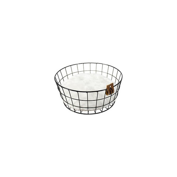 Europet Bernina Panier Caviar En Metal Rond Duvo+ - Noir - Pour Chat