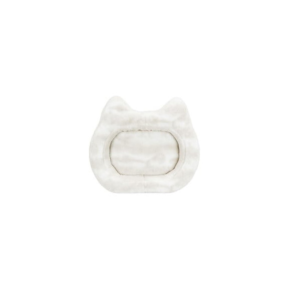 Trixie Lit Nelli Contour De Chat - 70 X 60 Cm - Blanc Et Taupe - Pour Chien