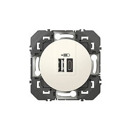 Prise Chargeur Usb A Et C Dooxie, Legrand, Blanc