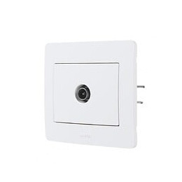 Prise Tv Diam2, Debflex, Blanc