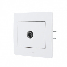 Prise Tv Diam2, Debflex, Blanc