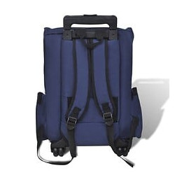 Sac De Transport À Roulettes Pliable Multifonction Pour Animaux Bleu - Bleu