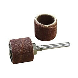 6 Tambours Abrasifs Ø 15 Mm + Support