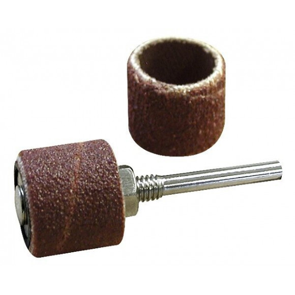 6 Tambours Abrasifs Ø 15 Mm + Support