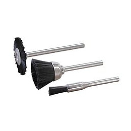 3 Brossettes Nylon (roue, Cuvette Et Pinceau)