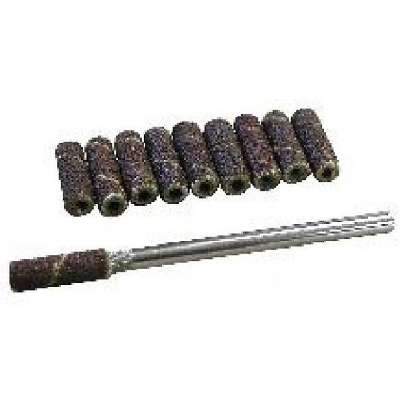 10 Tambours Abrasifs Haute Qualité Ø 9 Mm