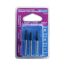 3 Polissoirs Silicone Haute Qualité Ø 6 Mm