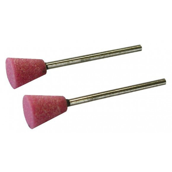 2 Meules Oxyde D'alumine Conique Inversée Ø 10 Mm