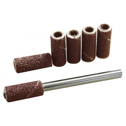 6 Tambours Abrasifs Ø 4 Mm + Support