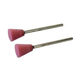 2 Meules Oxyde D'alumine Conique Inversée Ø 10 Mm