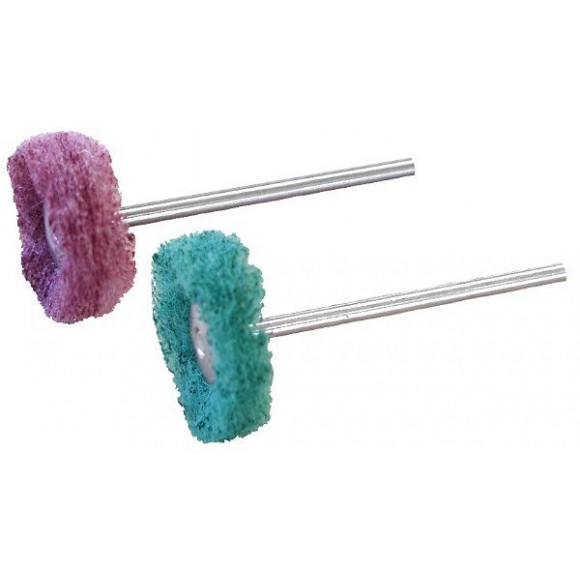 2 Polissoirs Éponge Abrasive Tendre Ø 20 Mm