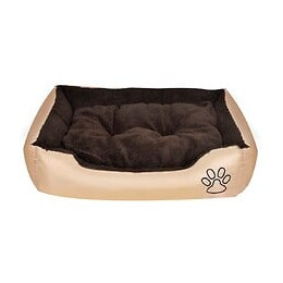 Panier Chaud Pour Chien Avec Coussin Rembourré Taille S - Brun