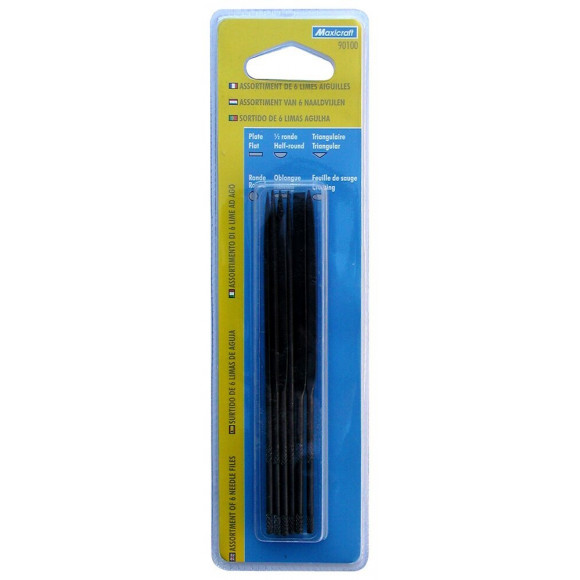 Jeu De 6 Limes Aiguilles Ø 3 X 140 Mm Maxicfraft