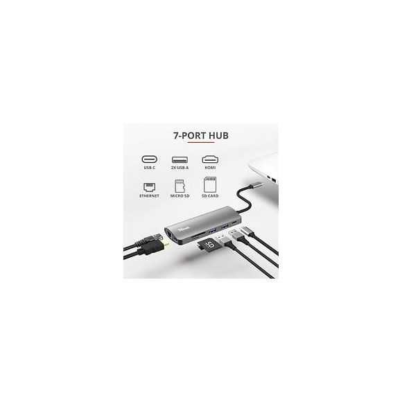 Adaptateur Usb-c Multiports Trust 23775