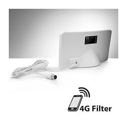 One For All Sv9421 Antenne Interieure Curved 42db Blanche