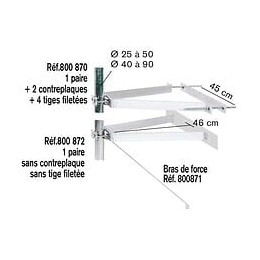 Paire De Fixations Murales Erard 800872
