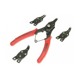 Pince Circlips Réversible + 4 Mâchoires