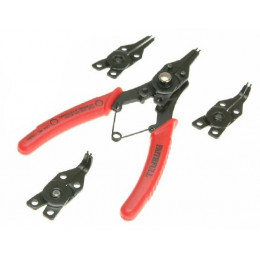 Pince Circlips Réversible + 4 Mâchoires