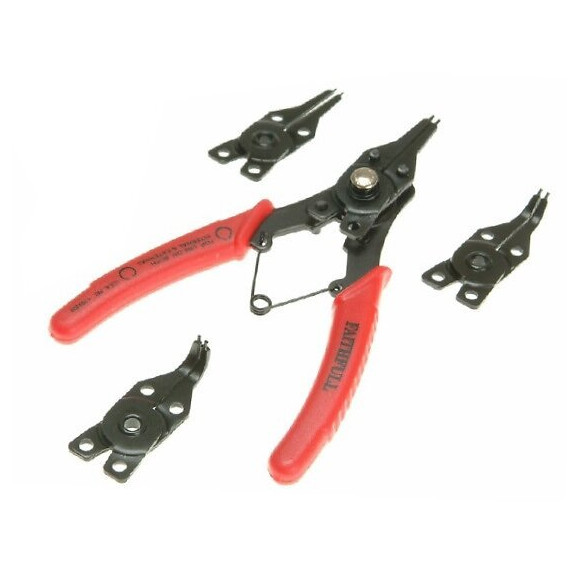 Pince Circlips Réversible + 4 Mâchoires