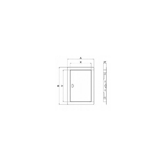Trappe De Visite Porte De Cloison En Acier Inoxydable 40x50 A