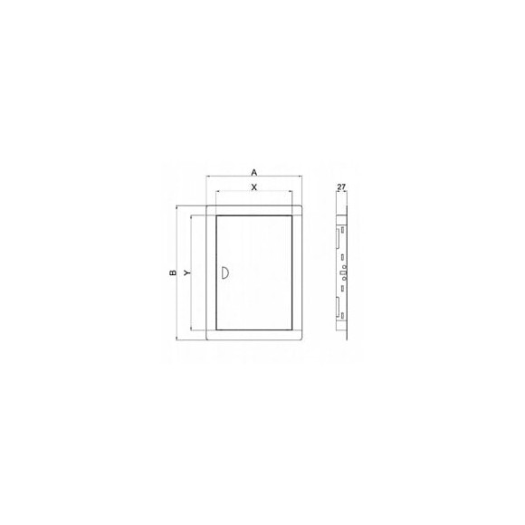 Trappe De Visite Porte De Cloison En Métal 30x60 Cm