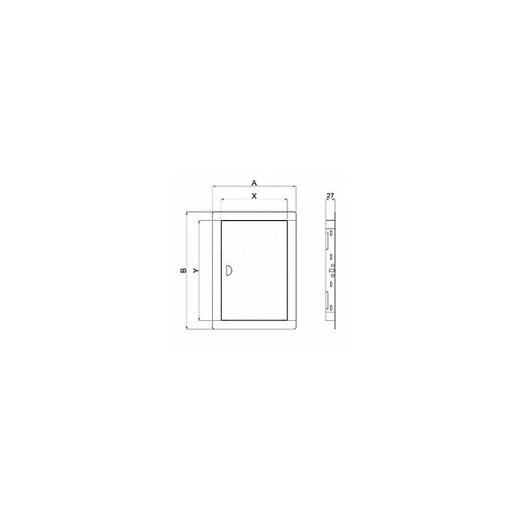 Trappe De Visite Porte De Cloison Métallique 40x50 Cm