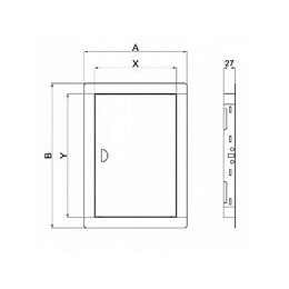 Trappe De Visite Porte De Cloison En Acier Inoxydable 30x50 A