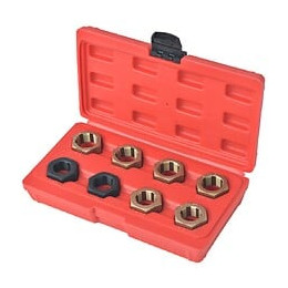 Jeu De Ré-filetage De La Broche D'axe De Roue 8 Pcs - Entretien Véhicules - Equipement & Outils De Garage - Outils À Main -