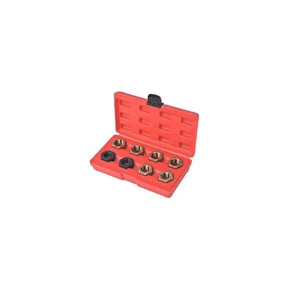 Jeu De Ré-filetage De La Broche D'axe De Roue 8 Pcs - Entretien Véhicules - Equipement & Outils De Garage - Outils À Main -