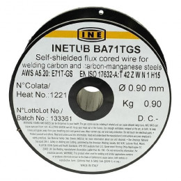 Ine Bobine Fil Fourre Pour Soudure Mig/mag Sans Gaz O Fil 0,9 Mm 0,90 Kg