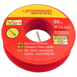 Bobine Étain Radio 1,5 Mm, 30 G. Rothenberger