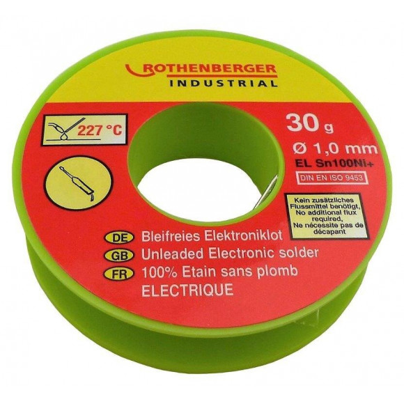 Bobine Étain Électronique 1 Mm, 30 G. Rothenberger