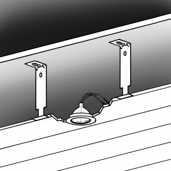 Lot De 10 Suspentes Pour Plafond Lambris Grosfillex, 15cm