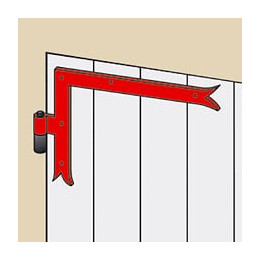 Paire D'équerres Acier Prépeint, H.250 X L.300 X P.21 Mm