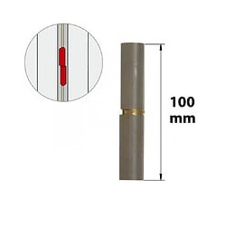 Paumelle Sans Lame Acier Brut, H.100 X L.25 X P.16 Mm