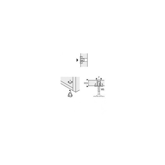 Lot De 8 Ecrous 89372 Hettich