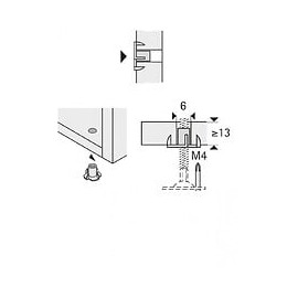 Lot De 8 Ecrous 89371 Hettich