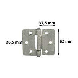 Charnière Forte Inox Pour Volets Battants/pour Porte Battante, L.75 X L.75 Mm